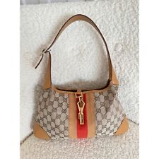 Vintage Gucci Jackie Bag - GG Beige Canvas