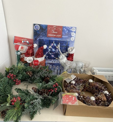 Christmas decorations job lot - job,