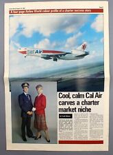 CAL AIR AIRLINE WORLD PROFILE DOUGLAS DC-10 BRITISH CALEDONIAN BCAL CHARTER