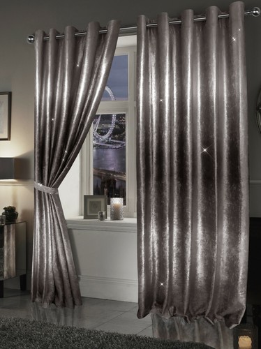 Mink silver crushed velvet - crushed,