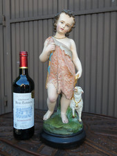 Antique large  chalk Statue