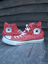 Womens Hi Top Chucks Hello Kitty Bow Design Size 7 USA 9 Very Rare