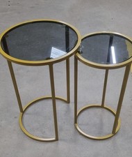 Nest of Tables, 2 Gold Metal