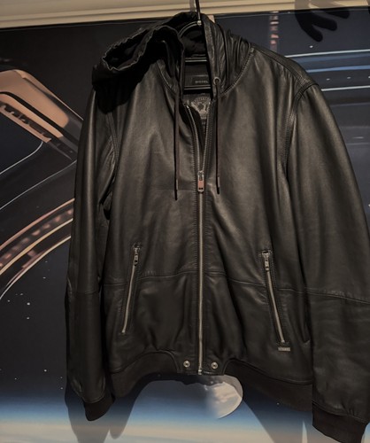 Diesel akura leather jacket - diesel,
