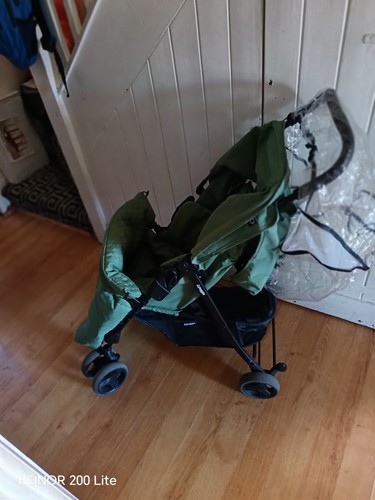 Puggle stroller olive - puggle, green