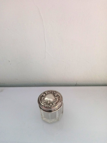 Silver topped glass dressing - silver-topped,
