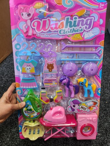 Washing cloth laundry toy set - laundry,