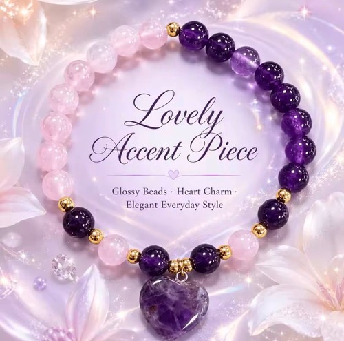 Purple pink amethyst - amethyst, rose