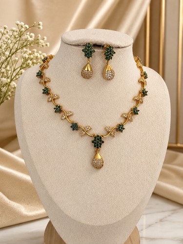 Indian gold plated green - plated,