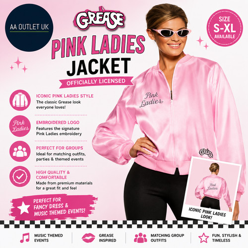 Smiffys women grease pink - smiffys,