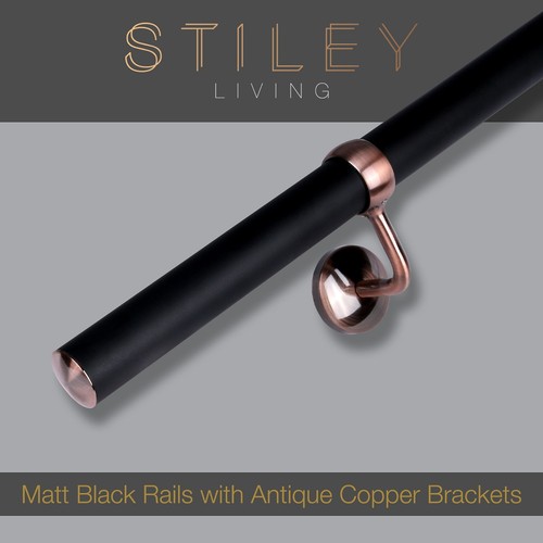 Matt black indoor stair - black,
