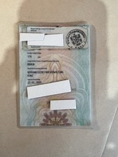 An Old Expired German ID Card For Collectors.