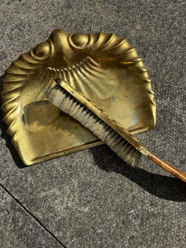 Vintage brass crumb tray - brass, and