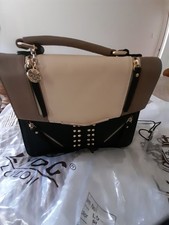 LYDC Handbag Beige Brown and