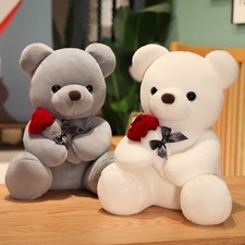Valentine's Day roses teddy bear animal plush toys for girls teddy bear dolls