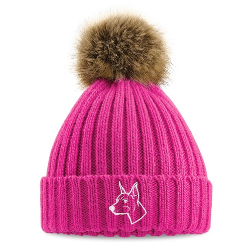 Embroidered doberman pom - embroidered,