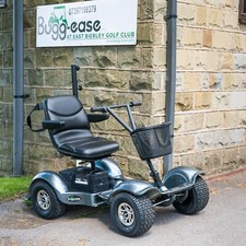 Bugg-Ease Single Seat Golf Buggy - Twist Grip in Grey with Luxury Chair