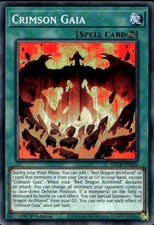 Crimson Gaia 1st Common SDCK-EN026  Yu-Gi-Oh!