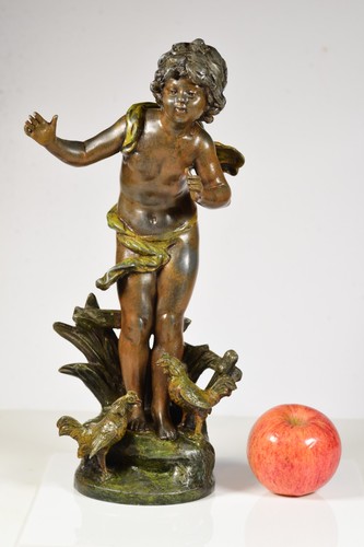 Antique french spelter figure - antique,