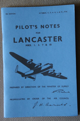 Pilot notes for - for, lancaster