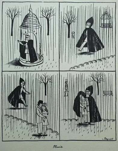 Raymond peynet the rain - peynet:,