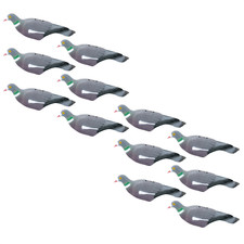 12PC PIGEON SHELL DECOY GARDEN