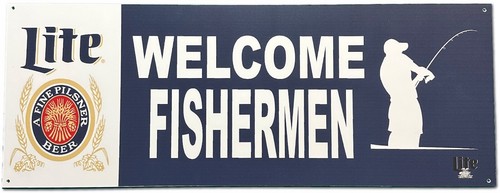 Miller lite welcome - lite, fisherman