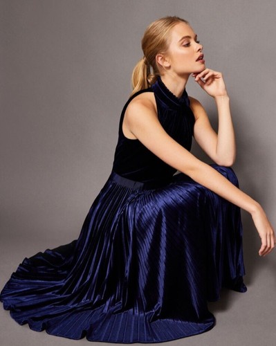 Ted baker navy blue pleated - baker,