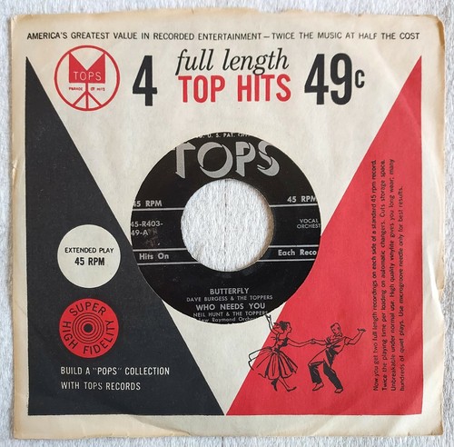 Tops records butterfly who - tops, /