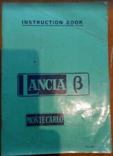 Operating Manual Lancia Beta
