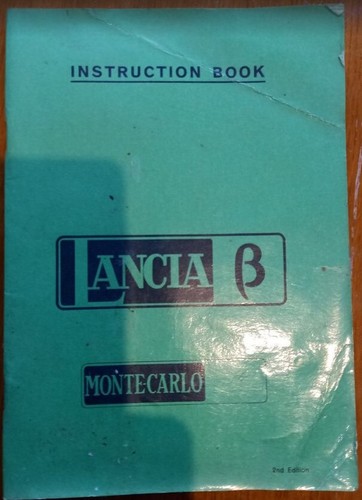 Operating manual lancia beta - manual,