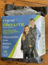 Frogg Toggs ProLite Youth Carbon Gray Rain Suit Waterproof   Opened But New