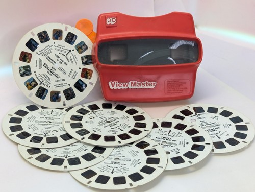Vintage view master red - vintage, viewer