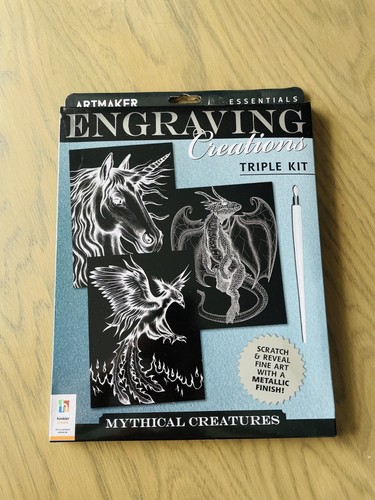 Engraving mystical creatures - mystical,