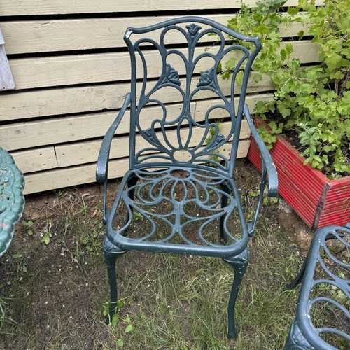 Metal garden patio chair - garden,