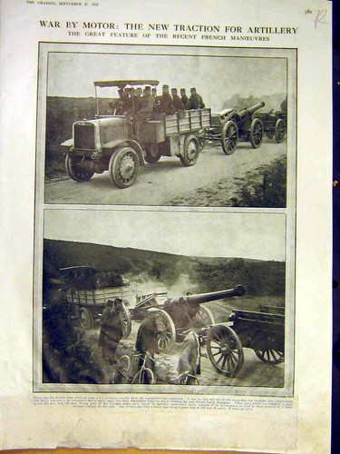 Original old antique print war - print,