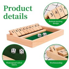 Shut The Box Game Wooden