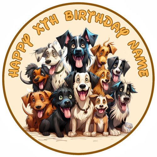 Personalised cute dogs - personalised,