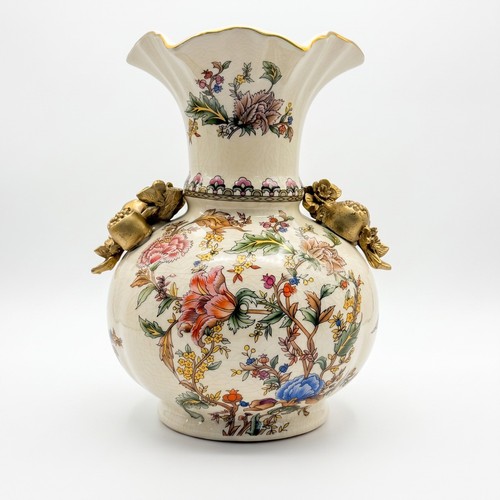 Luxury floral ceramic vase - floral,