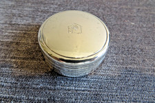 STERLING SILVER PILL BOX LONDON 1986 MAKERS INITIALS JA 34.5G