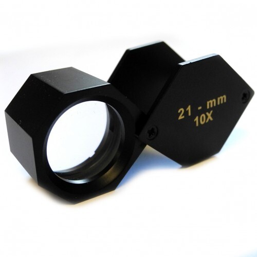 Hexagonal triplet loupe 10x - triplet,