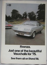 1974 Vauxhall Firenza Original advert No.1