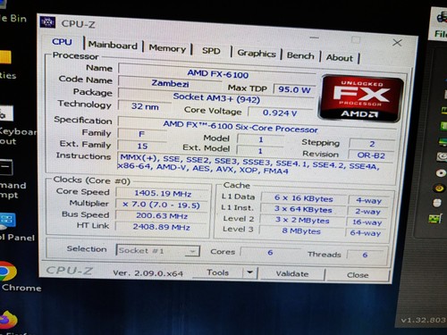 Amd 6100 six - amd, 3.9ghz
