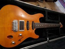 Ibanez SA260 Flame Maple Top Guitar with Hard Case Excellent Condition