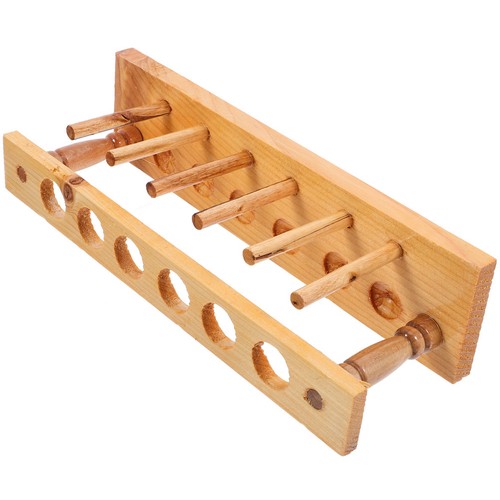Durable wooden test tube - wooden, stand