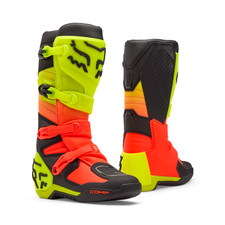 FOX COMP MOTOCROSS MX BOOTS ADULT BOOT ORANGE YELLOW FOX 2026 MX BOOTS UK SIZE 8