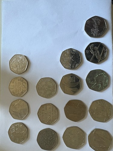Mixed 50p coin bulk - lot, /