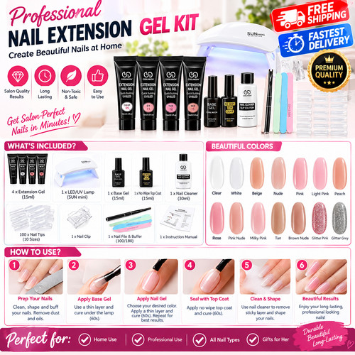 Color nail extension - 4,