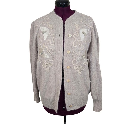 Vintage women angora beige - vintage,