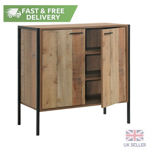 Oak finish sideboard storage - finish,